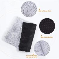 Cama de Peluche para Gatos Almohada de Cuadrícula de Vellón Suave Lavable Ideal para Perros y Gatos - details 4