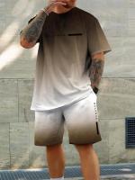 Conjunto casual de verano para hombre Camiseta de manga corta de moda urbana - details 0