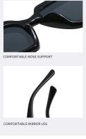 Gafas de sol de marca Glamour para mujeres y hombres, gafas de sol cuadradas de gran tamaño de diseñador, gafas sin montura unisex - details 2