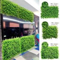 Alfombra cuadrada de plantas artificiales, 40x60 cm, pared verde, valla de césped, panel Foley, plantas de césped, decoración de paredes para hogar y jardín - details 0