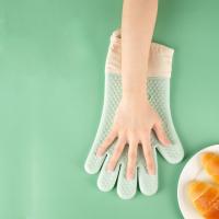 Suministros de Bar de cocina, guantes de horno de doble capa, guantes flexibles antiescaldantes para hornear, manoplas de horno de silicona resistentes al calor para cocinar - details 1