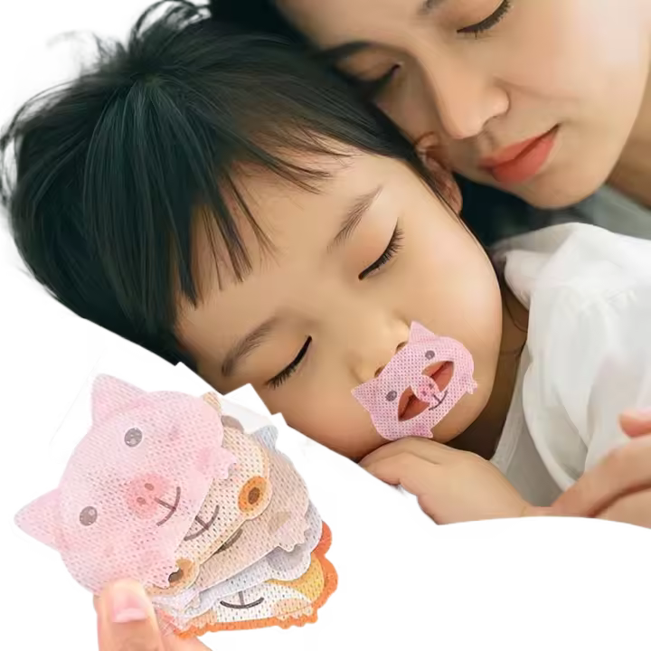 30 unids/set previene la boca abierta para dormir, parche para respirar la boca, corrección Mandibular, cinta bucal antironquidos para niños - 1