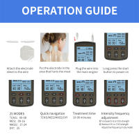 Dispositivo eléctrico de estimulación muscular profesional, Parche de electrodo Tens, EMS, 25 modos - details 3
