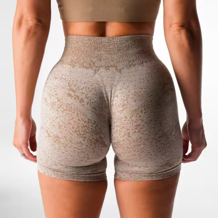 NVGTN pantalones cortos digitales sin costuras para mujer, mallas suaves de entrenamiento, trajes de Fitness, licra, Yoga, ropa de gimnasio - 1