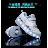 Nuevos Zapatos de Patinaje de Ruedas para Niños Zapatos Deportivos para Adultos con Luz - details 26