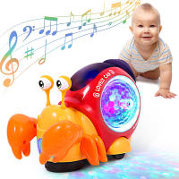 Juguete de cangrejo para gatear para bebés, Escape interactivo, cangrejos que caminan con música Led, evita obstáculos, juguetes de regalo para niños pequeños recién nacidos - details 0