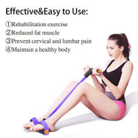 Cuerda de tensión multifunción, 6 tubos, Pedal elástico de Yoga, banda de resistencia, cuerda de tensión de látex Natural, equipo de Fitness - details 3