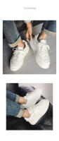 Nuevos zapatos blancos de suela gruesa retro realzados, zapatos de pan con suela de muffin Dexun - details 9