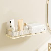Estante de almacenamiento para colgar en la pared de plástico, estante de almacenamiento Rectangular montado en la pared para baño, estante de almacenamiento de champú impermeable con punzón libre - details 4