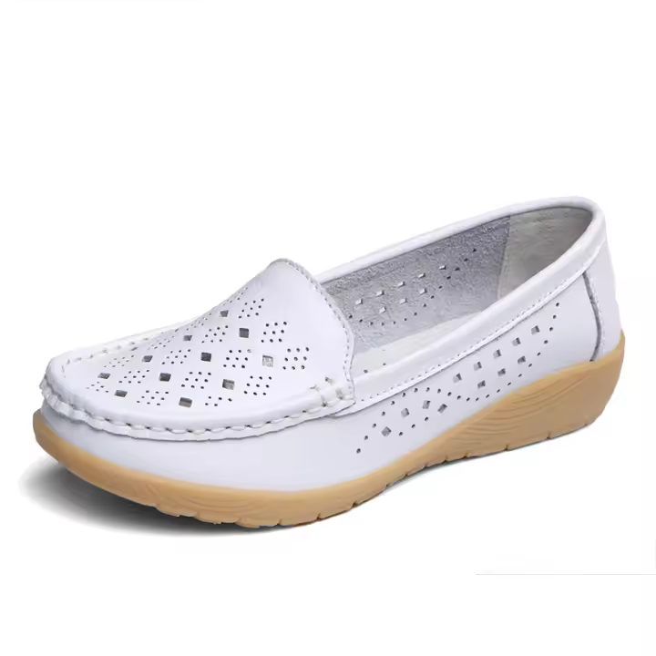 Mocasines inalámbricos transpirables para mujer, cómodos zapatos para caminar en barco - 1