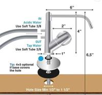 Alcalino para grifo de cocina, purificación de bebidas, regenerador de pH, sistema de filtrado de agua alcalina - details 1