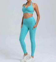 Leggings de dos piezas con espalda en V, gimnasio Tre, conjunto de entrenamiento para correr, ropa deportiva para mujer, traje de yoga - details 27