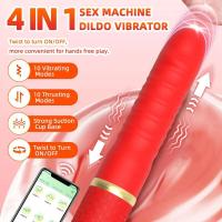 Hine consolador de empuje vibrador sexo adulto mujeres hombres punto G juego del clítoris gran ventosa juguetes anales para pareja - details 3