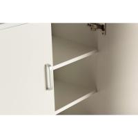 Librería de Dos Puertas Mueble auxiliar de madera 60cms de ancho, 32.5cms de profundidad, 124cms de alto Blanco - details 8