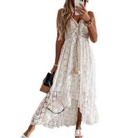 Vestido tobillero con tirantes, falda larga de color puro, columpio grande, exportación europea y americana, principios de otoño, nuevo, 2024 - details 9