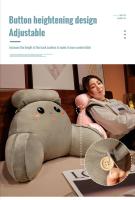 Almohada de lectura Triangular para cama, cojín suave y grande para la cintura, respaldo para dormitorio, oficina, sofá - details 5