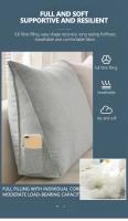 Cojín de Cama para Oficina Sofá Almohada de Lectura para TV Cojín de Lumbar Cómodo Sofá de Dormir Triángulo Pillow Decoración del Hogar - details 4
