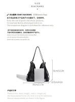 Bolso Bolso de mano multiusos para mujer Bolso de cadena de plata de verano Mochila Bolso de hombro práctico dulce y fresco - details 3