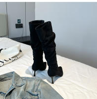 Nuevas botas de tacón de aguja de gamuza botas de mujer - details 35