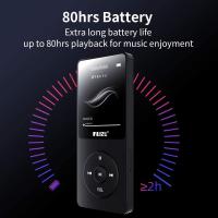 Reproductor de Música RUIZU X02 MP3 Portátil Deportivo con Soporte de Radio FM 1.8 Pulgadas y Función de Reloj y Grabador Bluetooth - details 0