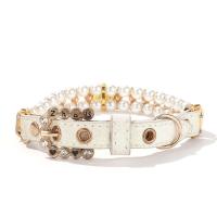 Collares de perlas ajustables para perros y gatos, collar de cristal ostentoso con diamantes de imitación para gatos, joyería de lujo, perlas artificiales - details 11