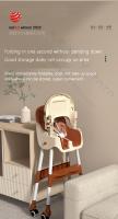 Silla de Comedor Plegable para Bebé Asiento de Comedor Multifuncional para Aprender a SSentar en Casa - details 14