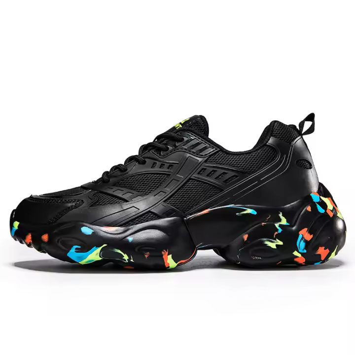 Zapatos de papá Unisex de talla grande, aumento de la parte inferior gruesa, tendencia de moda, zapatos deportivos para hombres y mujeres, 35-47 - 1