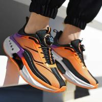 Zapatos para correr con hebilla giratoria para hombre, zapatillas gruesas a la moda para mujer, calzado para correr con parte inferior gruesa Unisex, calzado sin cordones para exteriores para niños - details 5