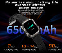 Reloj Inteligente Militar Resistente Duradero IP68 Impermeable 2,0' HD Pantalla Bluetooth para Android Ios Xiaomi - details 13