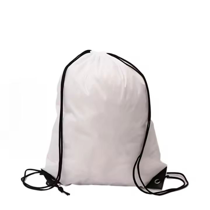 Mochila de poliéster con cordón, bolsa de almacenamiento ligera y plegable - 1