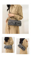 Bolso de hombro de color contrastante para axila, personalizado, sencillo, con textura informal, novedad de 2024 - details 9