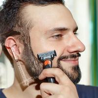 Peine de plantilla para dar forma a la barba para hombre, peine transparente negro para Barba, herramienta de belleza para el ho - details 0