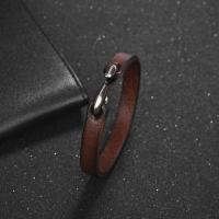 Pulsera Dijie punk retro de alta calidad con hebilla magnética tejida multicapa de piel de vaca para hombre, venta al por mayor de regalos de joyería - details 17