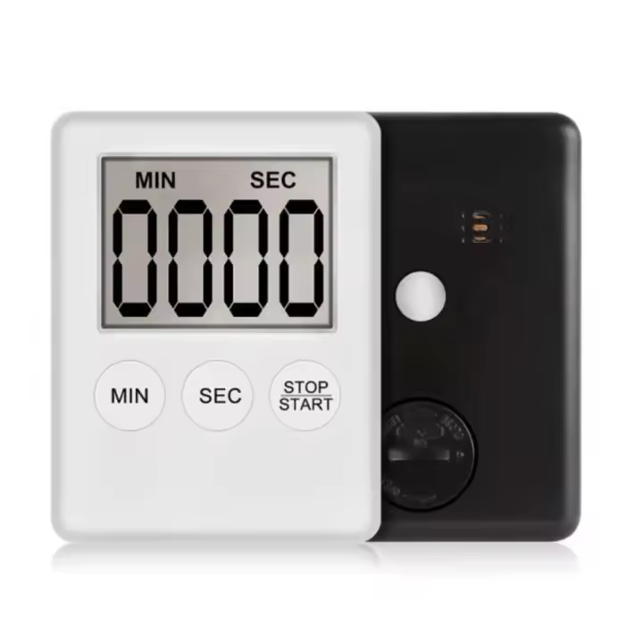 ​ Temporizador de cocina Digital ultrafino con pantalla LCD trasera magnética, accesorios de recordatorio de cuenta atrás de minutos - 1