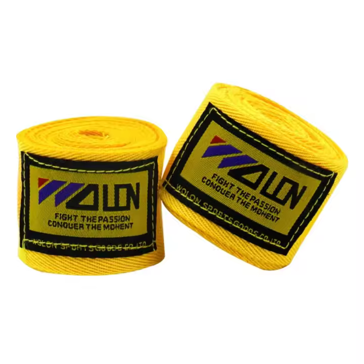 Correas elásticas de boxeo, equipo de protección, 2 rollos de vendas de boxeo envueltas de 2,5 m/3m/5m, correas de algodón para guardamanos tailandeses, 1 par - 1