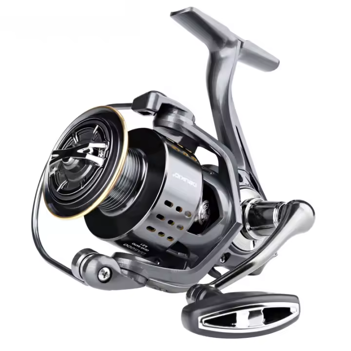 Carrete de Pesca Giratorio Ultraligero Máximo Arrastre 15kg Surfcasting y Pesca con Caña Salada - 1
