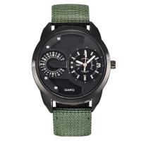 Reloj de Pulsera de Cuarzo Automático Estilo Casual de Moda para Hombres Correa de Nylon Negro - details 24