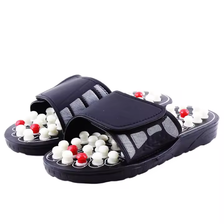 Sandalias de Masaje de Acupuntura Zapatillas para Hombres Terapia de Acupresión China - 1