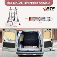 Escalera Telescópica Premium hasta 12 Peldaños |   Escaleras Plegables Aluminio |   Escalera Extensible 5 Metros y 150kg |   Escalera Multiposición |   Escada Certificación EN131 - details 11