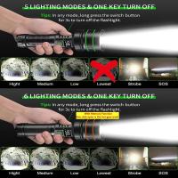 Foco brillante, linterna LED de largo alcance, carga tipo C, lámpara de luz fuerte, linterna táctica con Zoom impermeable para exteriores - details 2
