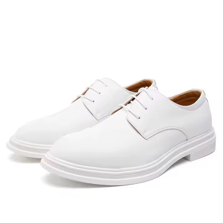 Vestido de cuero PU informal de alta calidad y zapatos Oxford suaves y cómodos de estilo de oficina de negocios, zapatos formales de moda para hombres - 1
