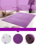 Alfombra de Terciopelo Coral para Decoración de Sala de Estar Moderna Espesora Corta Alfombra de Juego para Habitación de Niños Cojín para Balcón - details 3