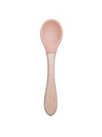 Cuchara de Silicona para Bebé Mango de Madera Utensilio de Comer Alimentos Sólidos - details 8