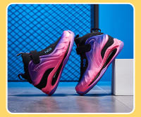 Zapatillas de baloncesto antideslizantes para niños, zapatos deportivos de cuero impermeables, cómodos, entrenamiento de gimnasio, zapatillas atléticas de alta calidad - details 12