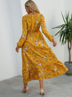 Vestido largo playero de verano para mujer, casual, elegante, de manga larga y corte en A. - details 13