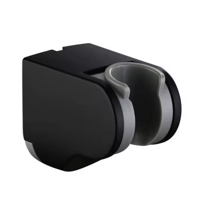 Soporte de ducha Chapado en negro ABS, soporte de ducha ajustable, soporte de ducha de mano - 1