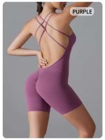 Miml - Conjunto de yoga de una pieza para mujer, body deportivo sin espalda, sujetador de glúteos mejorado, mono corto para gimnasio y fiesta - details 15