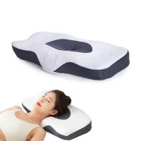 Almohada de apoyo para el cuello, almohada para la cabeza, para dormir de lado, para dormir boca arriba, para dormir boca abajo, almohada ortopédica, espuma viscoelástica, 56*32*9,3 cm - details 0