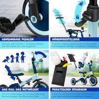 Bicicleta de Equilibrio, Triciclo para niños de 1 año a 5 Años, Capacidad de Carga hasta 25kg, Incl. Manillar/Barra de Seguridad/Cinturón de Seguridad/Timbre/Espejo. - details 8