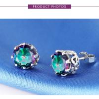 Pendientes de Topacio Misterioso SILVERCHAKRA para Mujeres Joyería Fina Vintage con Piedra Preciosa de Plata 925 Regalo para San Valentín - details 5